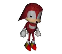 a red and white sonic the hedgehog cartoon character