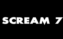 a black background with the word scream 7 in white letters