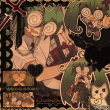 a picture of yaoi 4 life with a cat and a heart