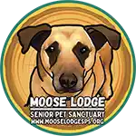 the moose lodge senior pet sanctuary logo shows a dog