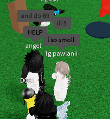 a screenshot of a video game that says ' and do 69 ill 8 help angel lg pawlanii '