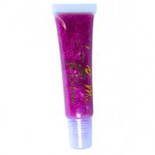 a tube of purple lip gloss that says i love me