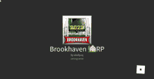 a black background with a brookhaven rp logo on it