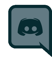 a discord icon with a speech bubble behind it