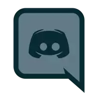 a discord icon with a speech bubble behind it