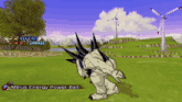 a video game shows a monster with 22 hits and 246 damage