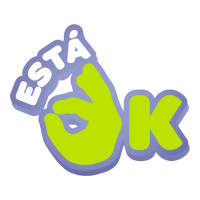 a sticker that says está ok with a hand giving an ok sign