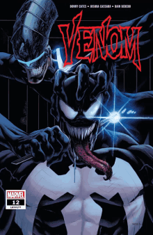 the cover of a comic book called venom