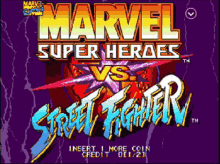 a marvel super heroes vs street fighter video game