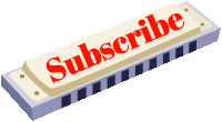 an illustration of a harmonica with the word subscribe on it