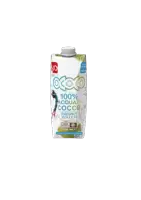 a carton of coconut water with a woman on the label