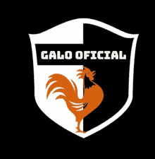 a shield with a rooster and the words galo oficial below it