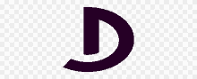 a purple letter d is shown on a checkered background