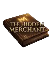 a book with the title the hidden merchant on the cover