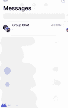 a screenshot of a messaging app shows a group chat at 4:23 pm