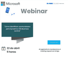 a microsoft webinar is being held on april 22nd