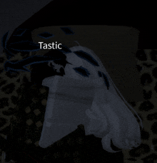 a drawing of a person with the word tastic on the bottom