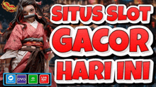 a woman in a kimono stands in front of situs slot gacor hari ini