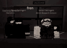 a screenshot of a video game with the words unlocked