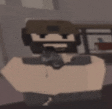 a man with a beard and headphones is holding a gun in a video game .