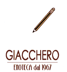 a logo for giacchero enoteca dal 1967 with a pencil