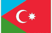 the flag of azerbaijan has a white crescent moon and a white star on it .