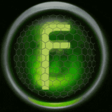 a green circle with the letter f in the middle