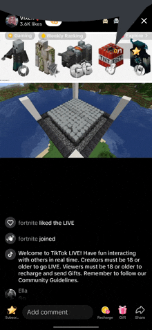 a screenshot of a video game called tiktok live with a screenshot of a building