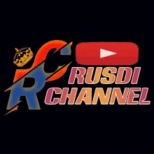 a logo for rusdi channel with a youtube logo