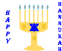 a picture of a menorah with the words happy hanukkah