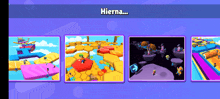 a screenshot of a video game with the word hierna on it