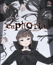 a poster for euphoria shows a girl in a sailor suit