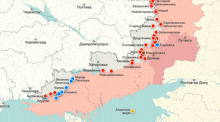 a map of a foreign country shows a lot of cities