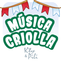 a green and white logo for music criolla