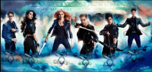 a poster for shadowhunters the mortal instruments shows a group of people