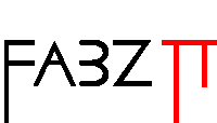 a black and red logo that says fazztt