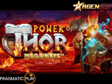 a game called power of thor megaways is being played