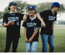 three sterling baseball players are posing for a photo together