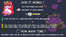 a poster explains how it works and how many times