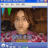 a windows media player shows a video of a girl named daisuke de lys