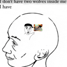 Thinking Corrrupted Wolves Meme