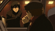 a man in a hat is smoking a cigarette with lightning coming out of his mouth