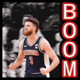 a basketball player wearing a arizona jersey with the number 3 on it