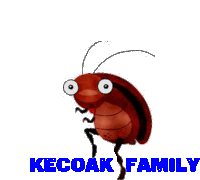 a picture of a cockroach with the words kecoak family underneath it