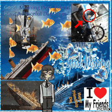 a collage of pictures with the words good morning dear friend