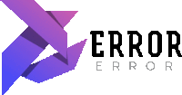 a logo that says error error with a purple arrow