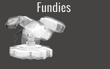 a computer generated image of a robotic arm with the words fundies written above it