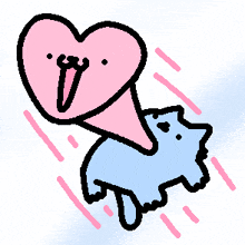 a drawing of a pink heart with the letter v on it