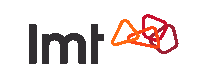 a logo for a company called i.m.t. with triangles