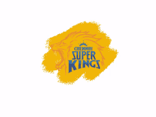 a logo for chennai super kings with a lion on a yellow background